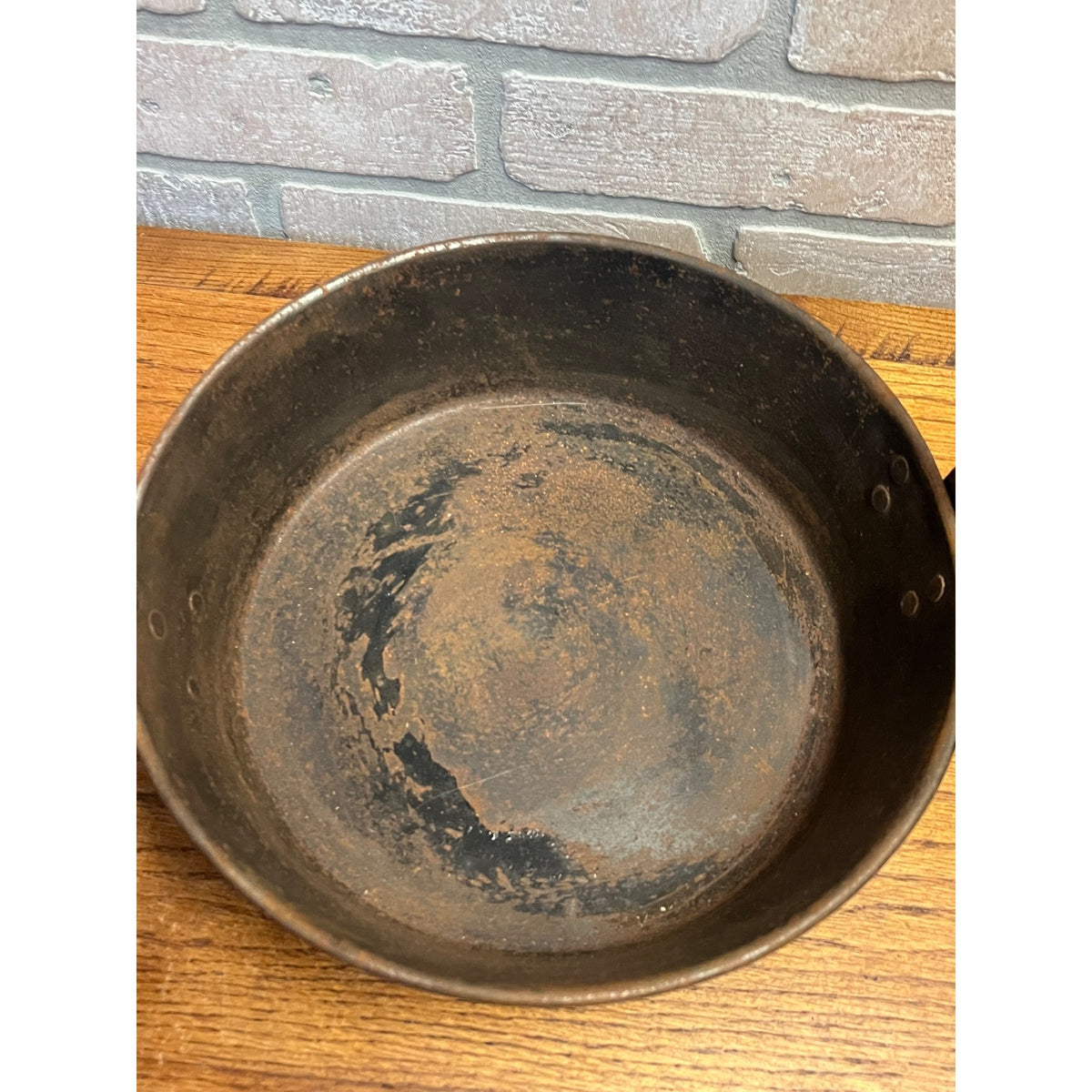 RARE Antique 1879 Chicken Fryer Camping Steel Frying Skillet Hodges Patent