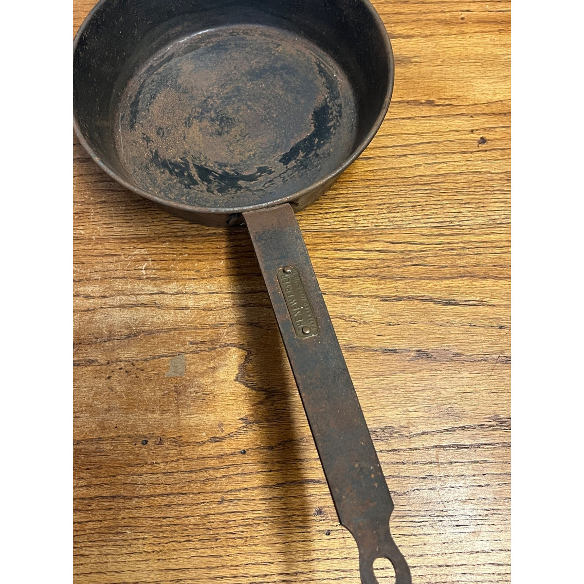 RARE Antique 1879 Chicken Fryer Camping Steel Frying Skillet Hodges Patent