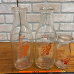 Vintage Fond du Lac Wis Winnebago Dairy Farm Collection Tray Bottles Pencil