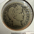 1916-D Barber Quarter United States Silver Coin Circulated