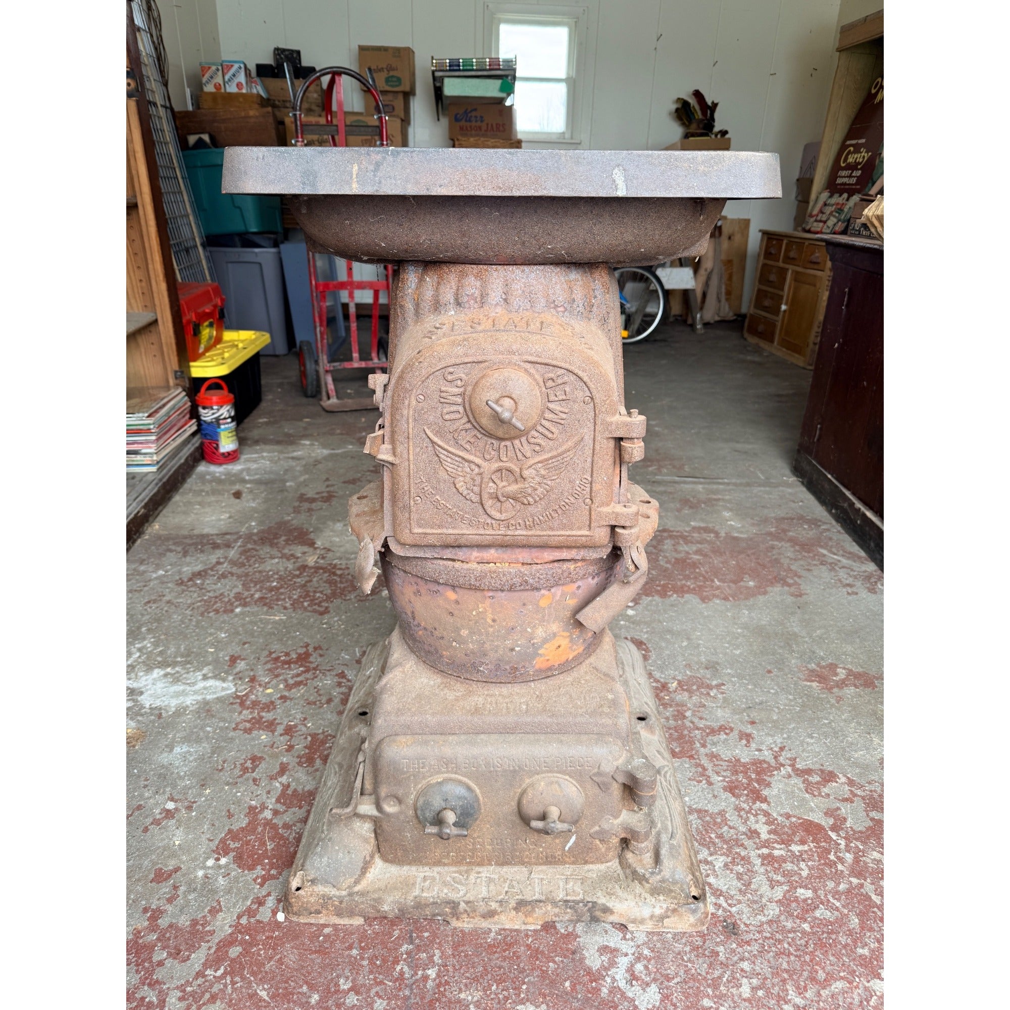 Antique Caboose Stove Railroad Train Smoke Consumer Estate 240 Union Pacific