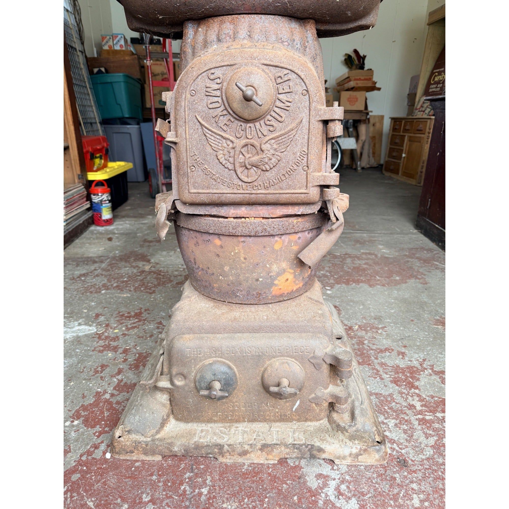 Antique Caboose Stove Railroad Train Smoke Consumer Estate 240 Union Pacific