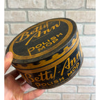 Vintage Betty Ann Polish Mop Advertising Canister Lithograph Metal Tin Can