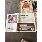 Vintage Collier's Magazine Lot of 16 1930s-1950s Cover Art Advertising Ephemera