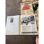 Vintage Collier's Magazine Lot of 16 1930s-1950s Cover Art Advertising Ephemera