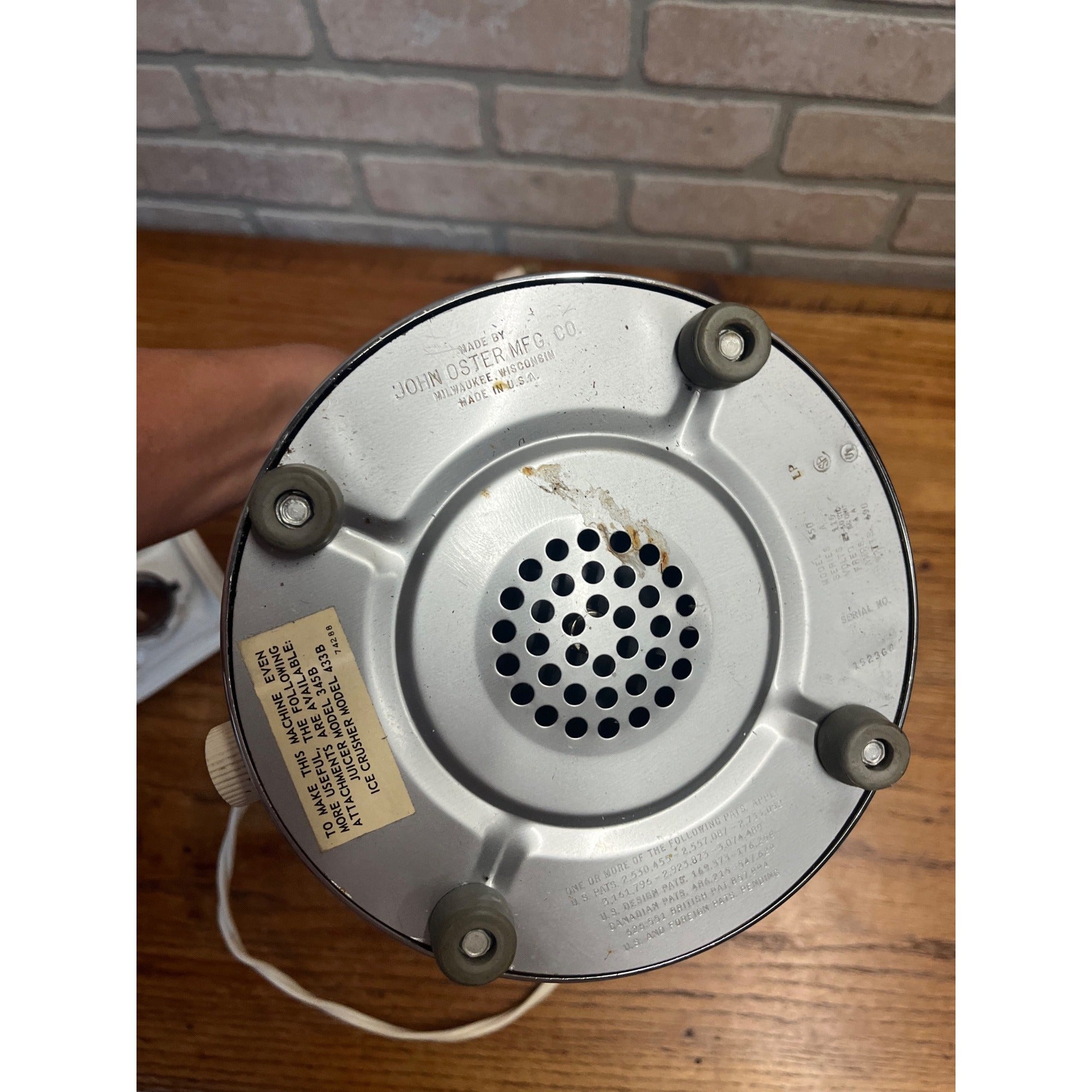 John Oster Model 450 Imperial Retro Beehive Chrome Blender - USE (USA)