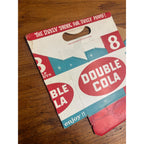 Double Cola Cardboard Carrier Eight Pack Carton Bottle 16oz Vintage Half Quart