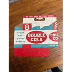 Double Cola Cardboard Carrier Eight Pack Carton Bottle 16oz Vintage Half Quart
