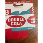 Double Cola Cardboard Carrier Eight Pack Carton Bottle 16oz Vintage Half Quart
