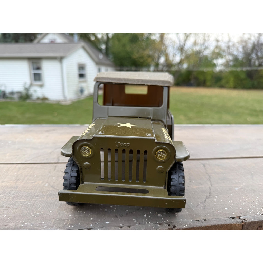 Vintage Tonka Willys Jeep US Army Truck Pressed Steel Toy