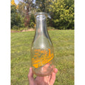 TRPQ Milk Bottle Clover Blossom Dairy Beaver Dam WI  Quart Wis "Hey Mom" Baby
