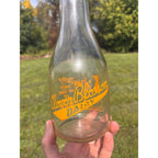 TRPQ Milk Bottle Clover Blossom Dairy Beaver Dam WI  Quart Wis "Hey Mom" Baby