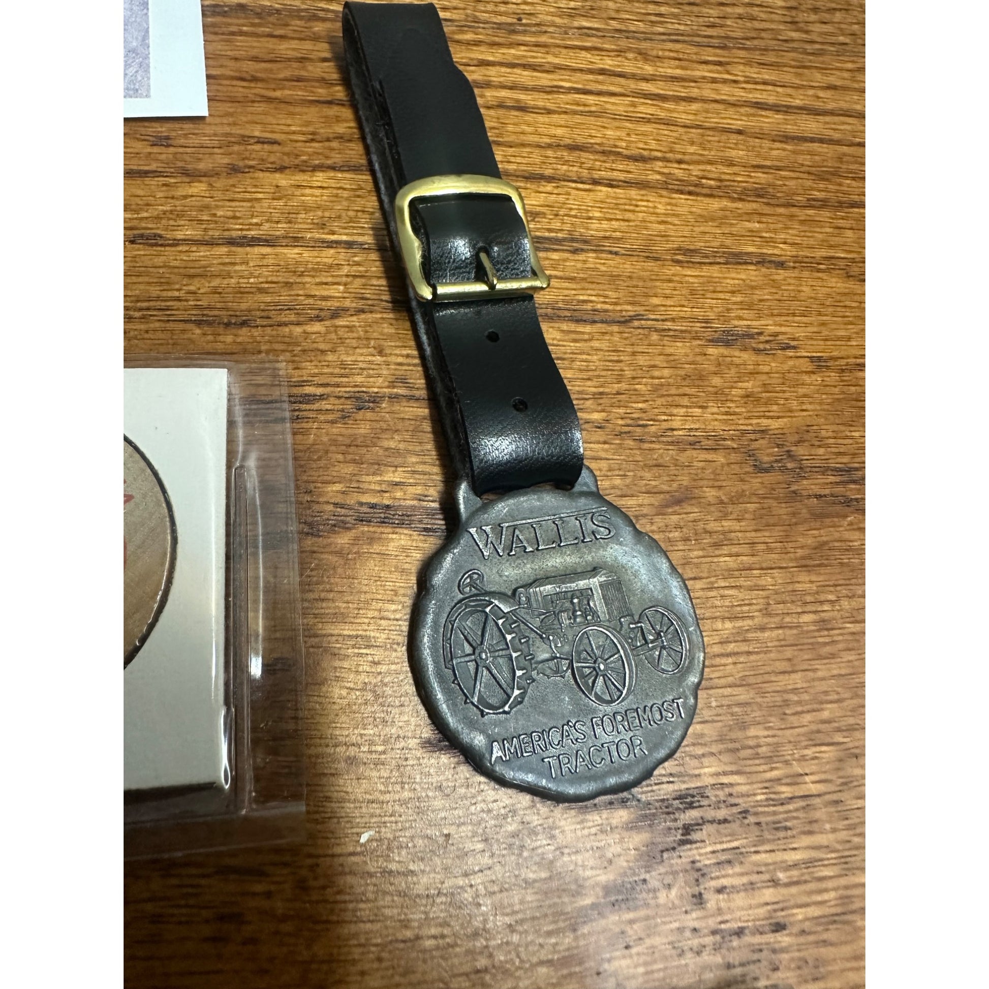 Antique Wallis Tractors JI Case Lot Tag Watch Fobs Ruler Racine Wis