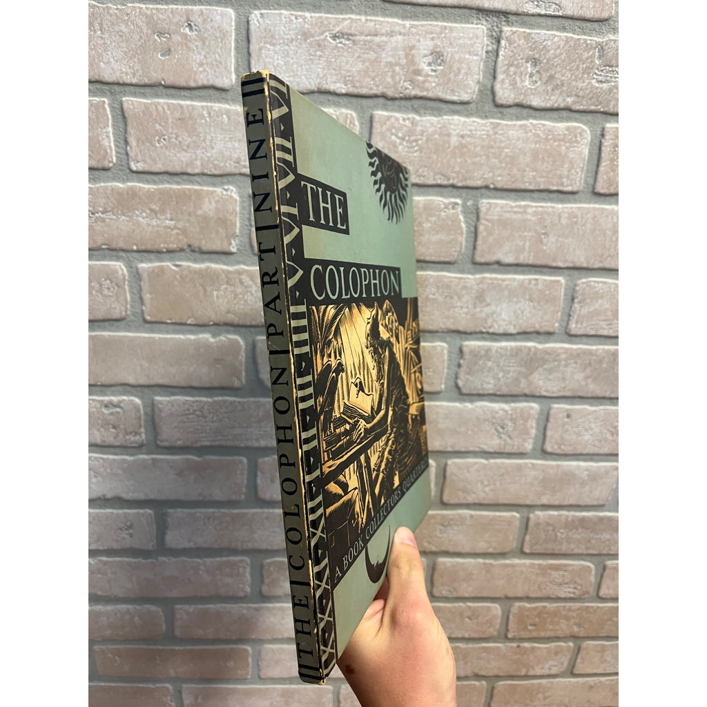 Old THE COLOPHON BOOK COLLECTORS QUARTERLY #9 1932 ORIGIN OF SPECIES DARWIN WORK