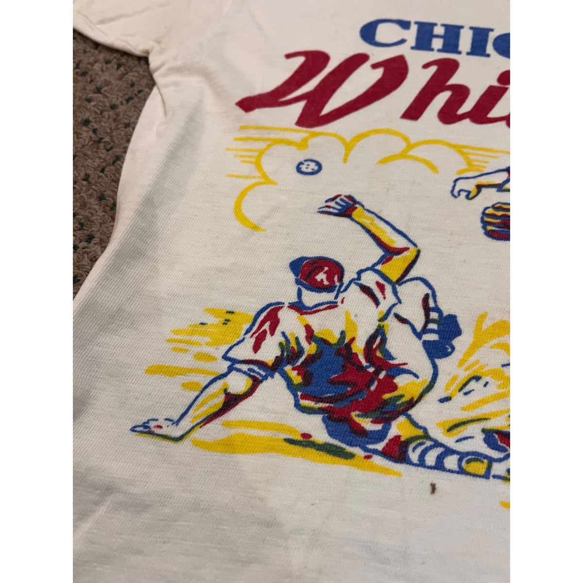 Vintage 70s Chicago White Sox Baseball T Shirt Single Stitch Youth 14 -- 1970s