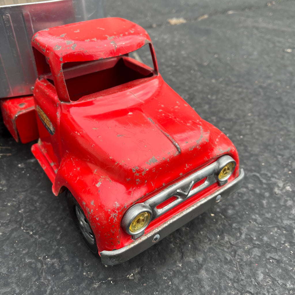 Vintage Tonka Cargo King  Semi Truck Hauler Pressed Steel Toy
