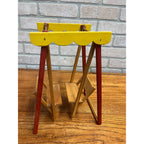 Vintage Strombecker Doll House Furniture Wooden Glider Swing