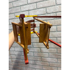 Vintage Strombecker Doll House Furniture Wooden Glider Swing