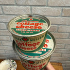 (2) Hawthorn Mellody Cottage Cheese Wax Containers Whitewater Wis