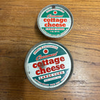 (2) Hawthorn Mellody Cottage Cheese Wax Containers Whitewater Wis