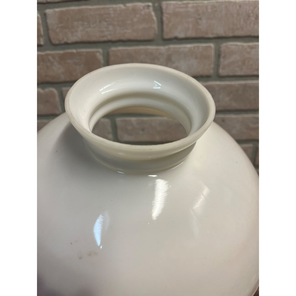 Original Antique White Milk Glass Ceiling Light Shade Industrial 10" Replacement