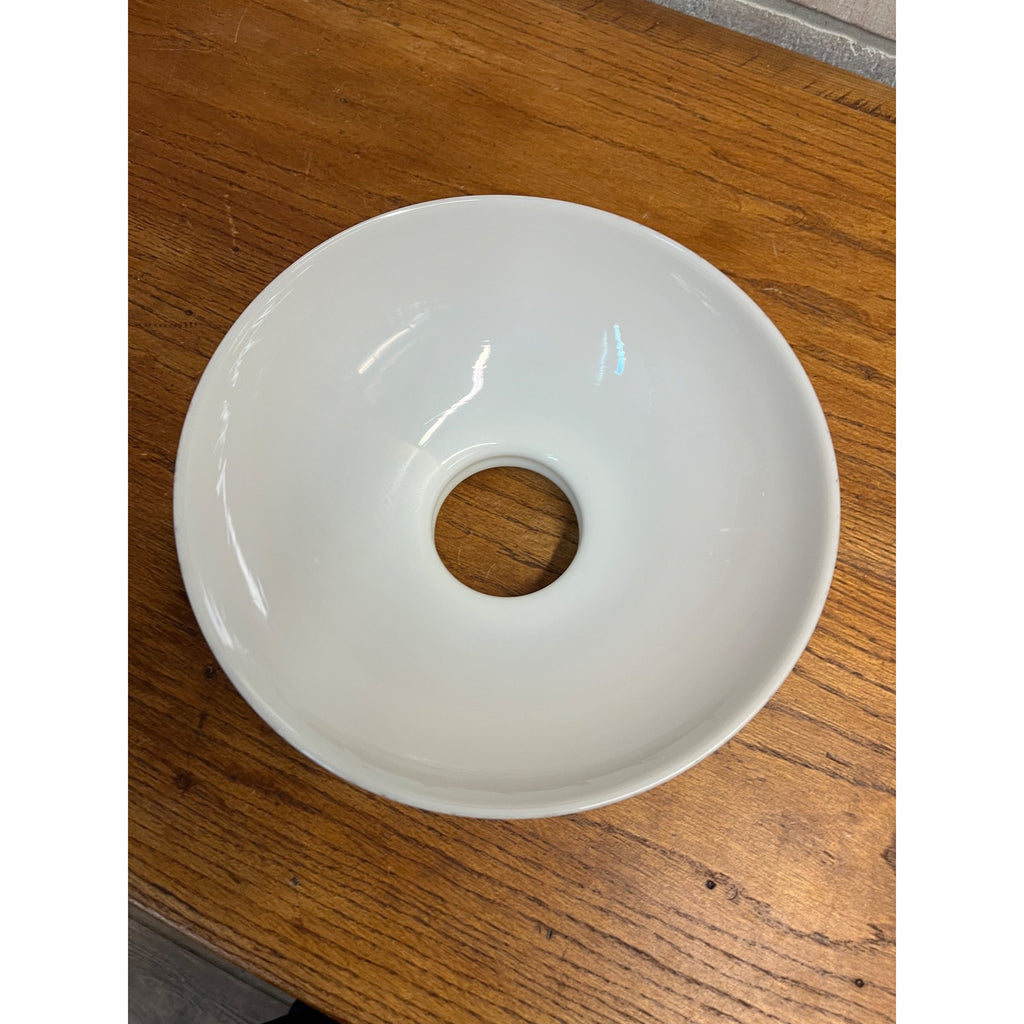 Original Antique White Milk Glass Ceiling Light Shade Industrial 10" Replacement