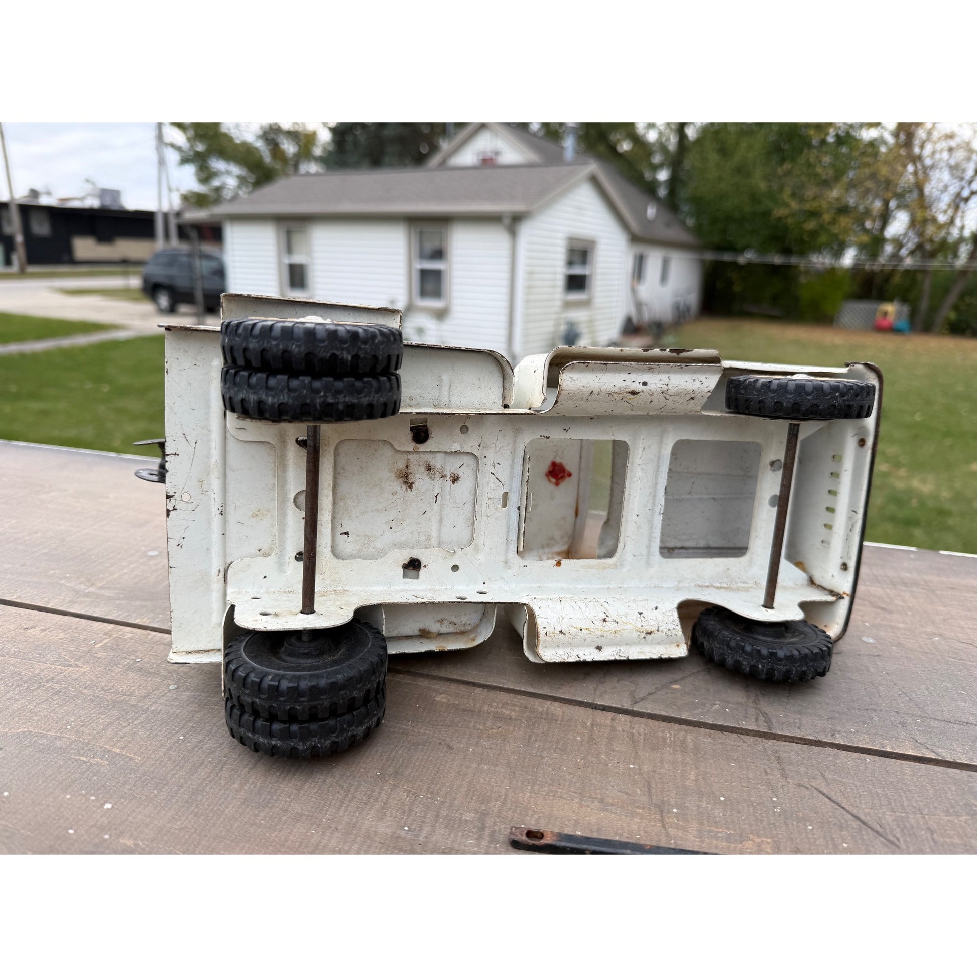 Vintage Tonka AA Wrecker Tow Truck Pressed Steel Toy