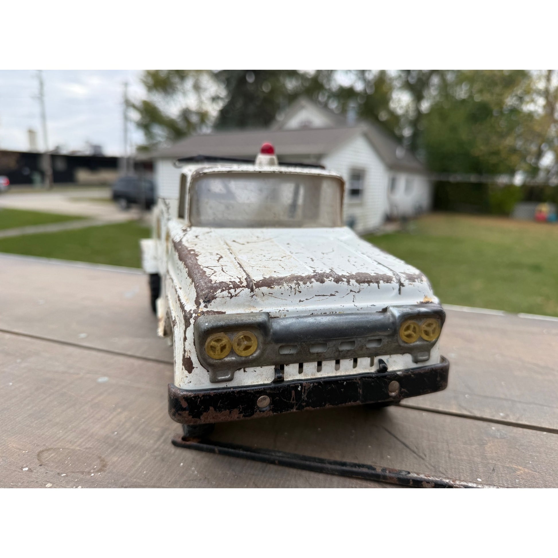 Vintage Tonka AA Wrecker Tow Truck Pressed Steel Toy