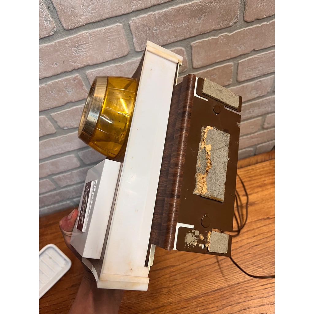 Vintage Schlitz Beer Electric Motion Rotating Lighted Barrel Clock 1965  - Works