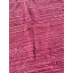 Vintage Handwoven Pink Rag Rug Primitive Farmhouse Woven Cotton Rag Carpet