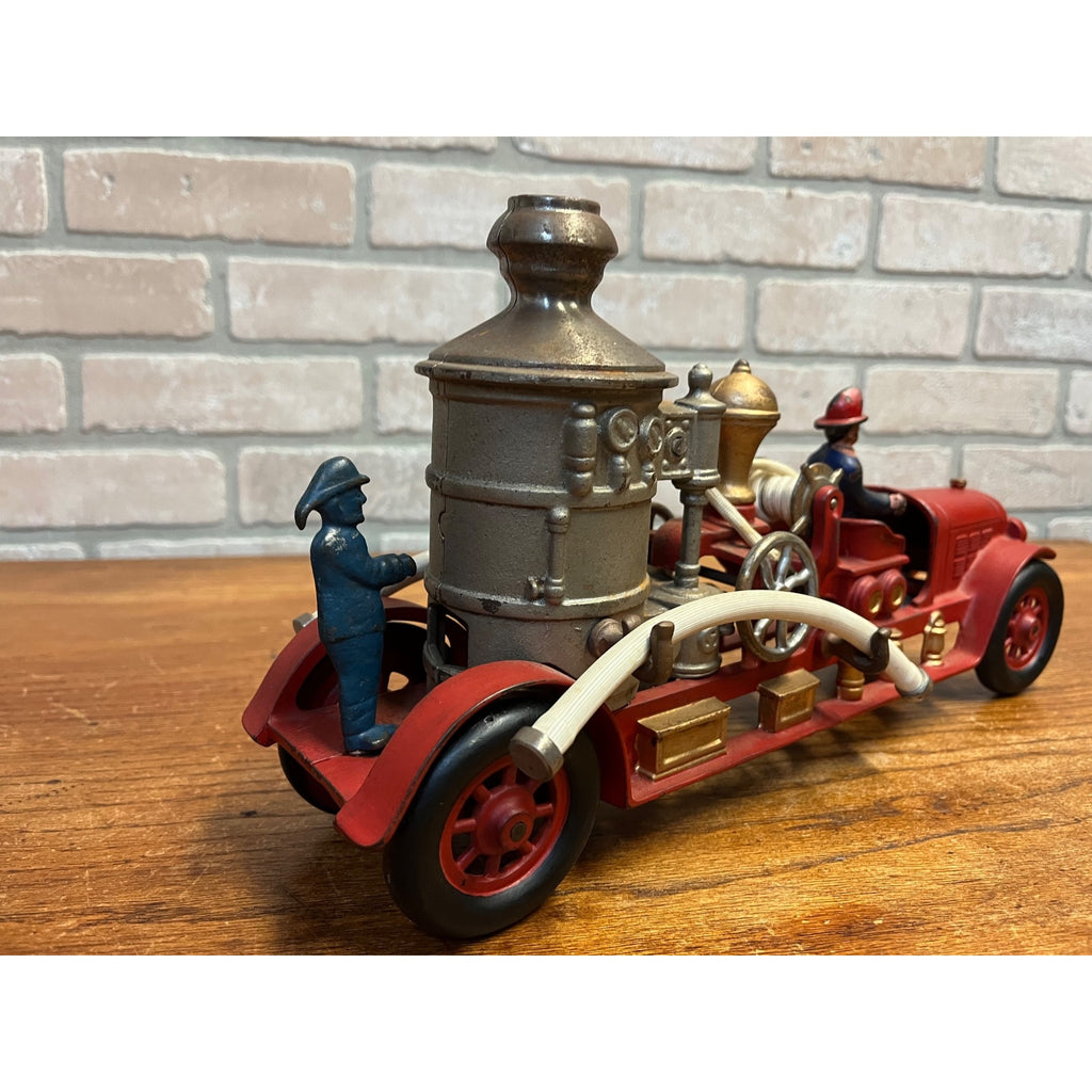 RARE Vintage 1920s Kenton Fire Pumper Truck Cast Iron Toy - Superb Example!