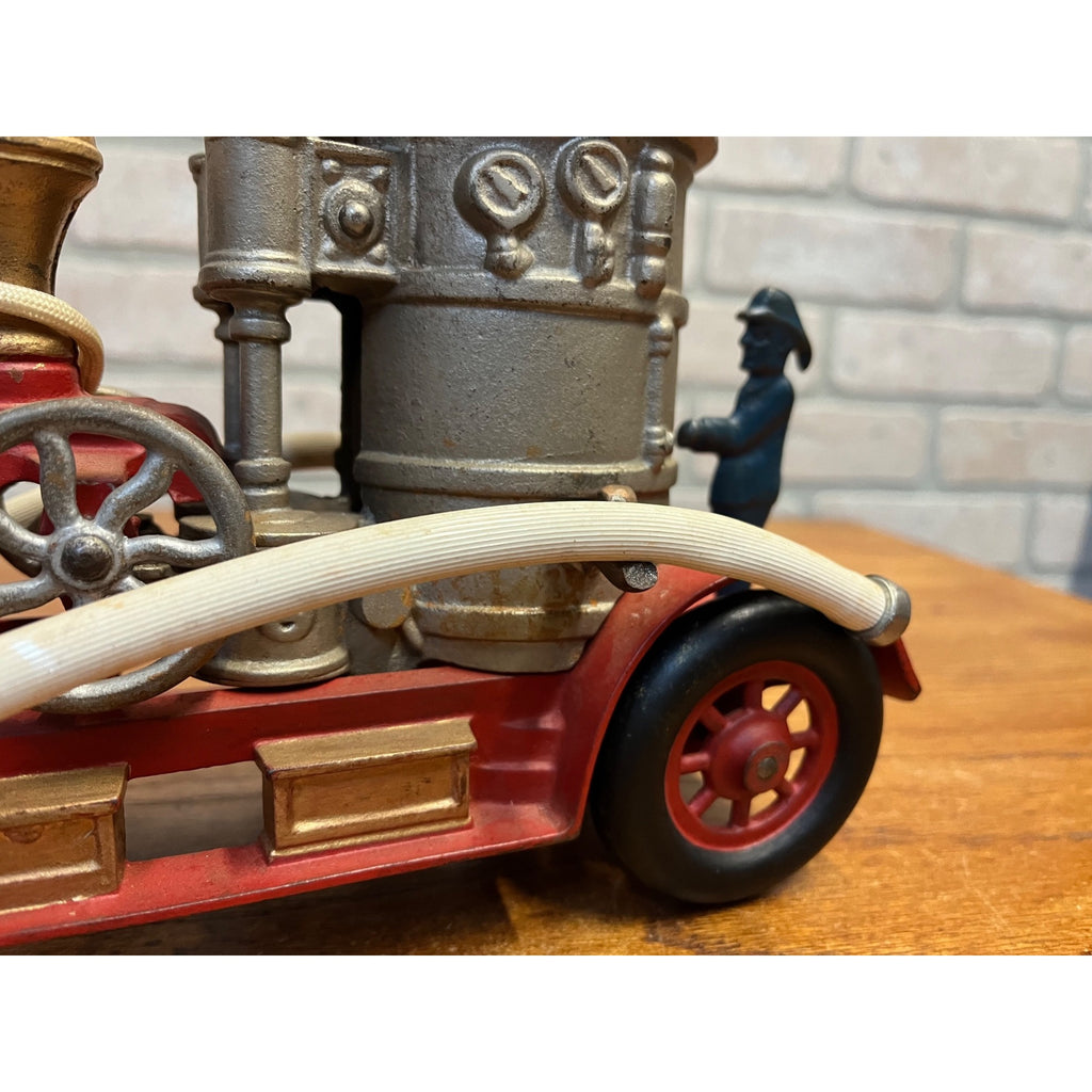 RARE Vintage 1920s Kenton Fire Pumper Truck Cast Iron Toy - Superb Example!