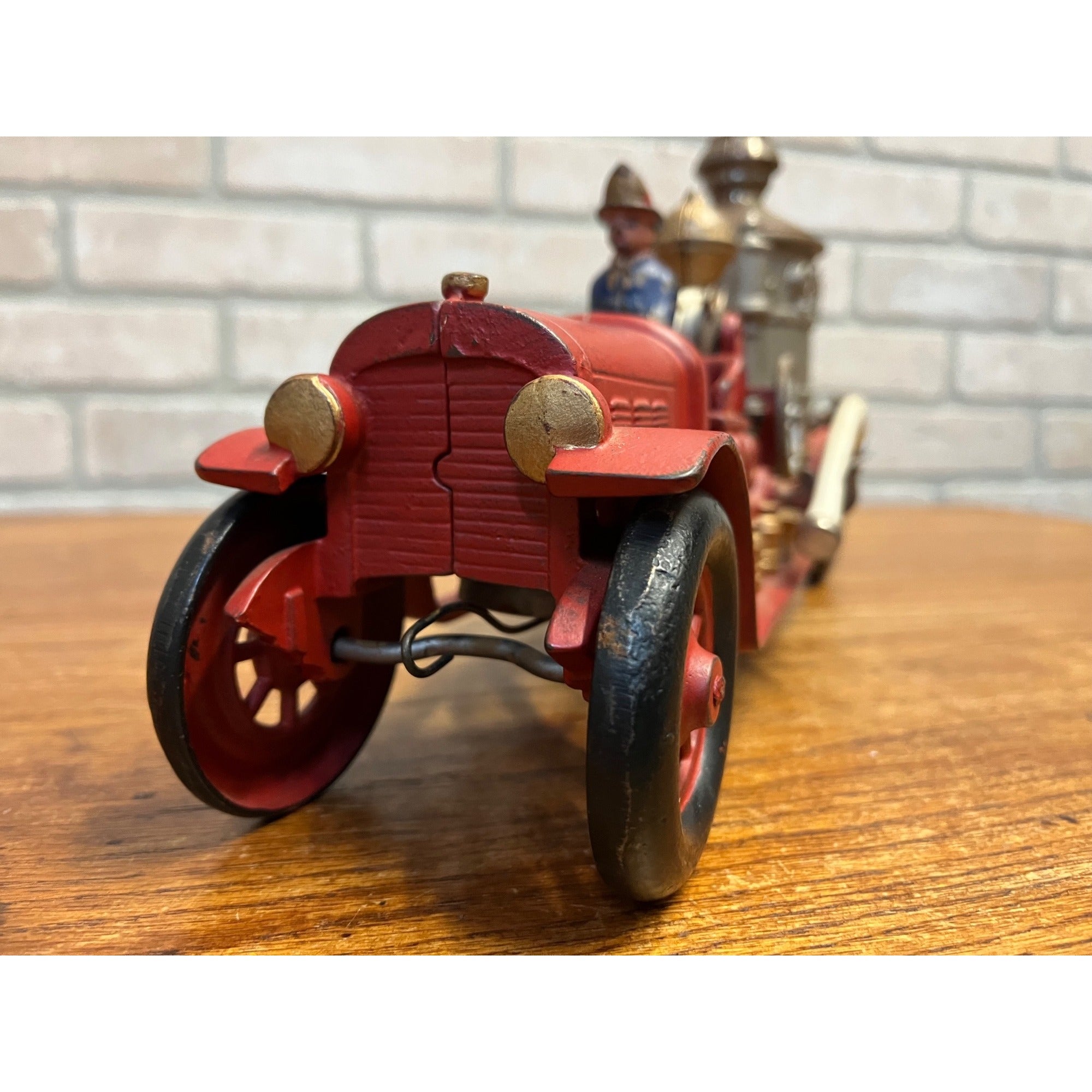 RARE Vintage 1920s Kenton Fire Pumper Truck Cast Iron Toy - Superb Example!