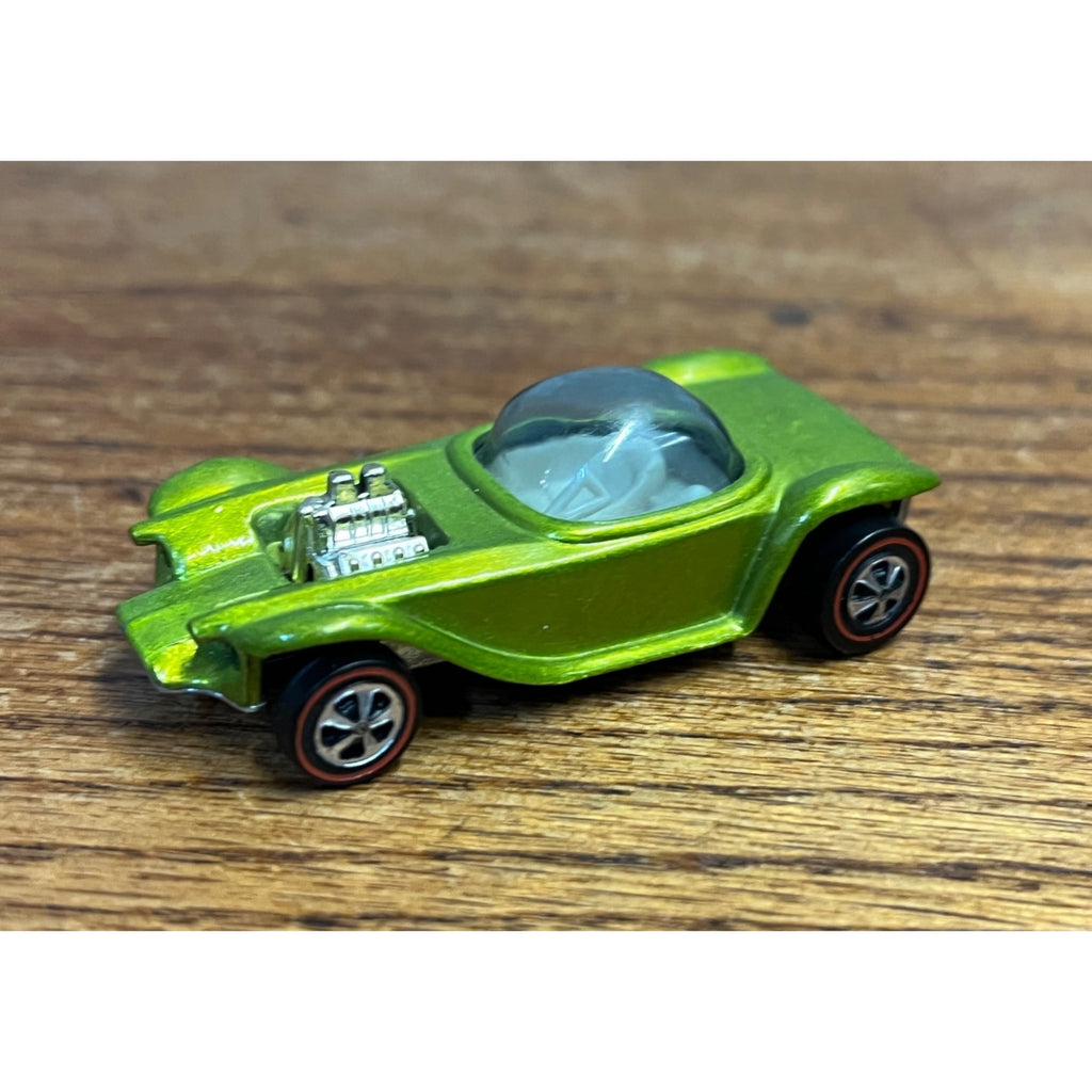 Vintage 1967 Hot Wheels Redline Beatnik Bandit Lime Yellow Antifreeze  -MINT