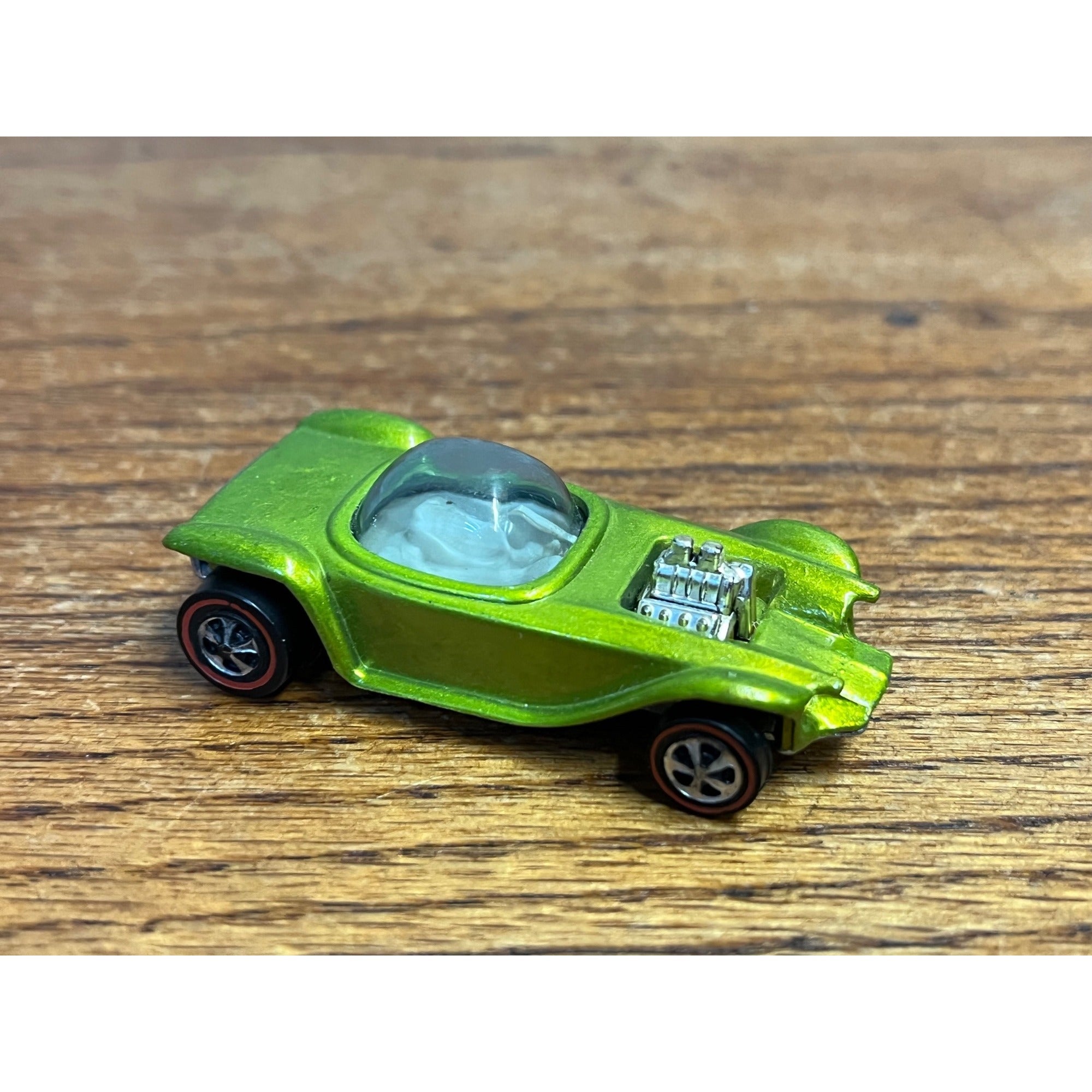 Vintage 1967 Hot Wheels Redline Beatnik Bandit Lime Yellow Antifreeze  -MINT