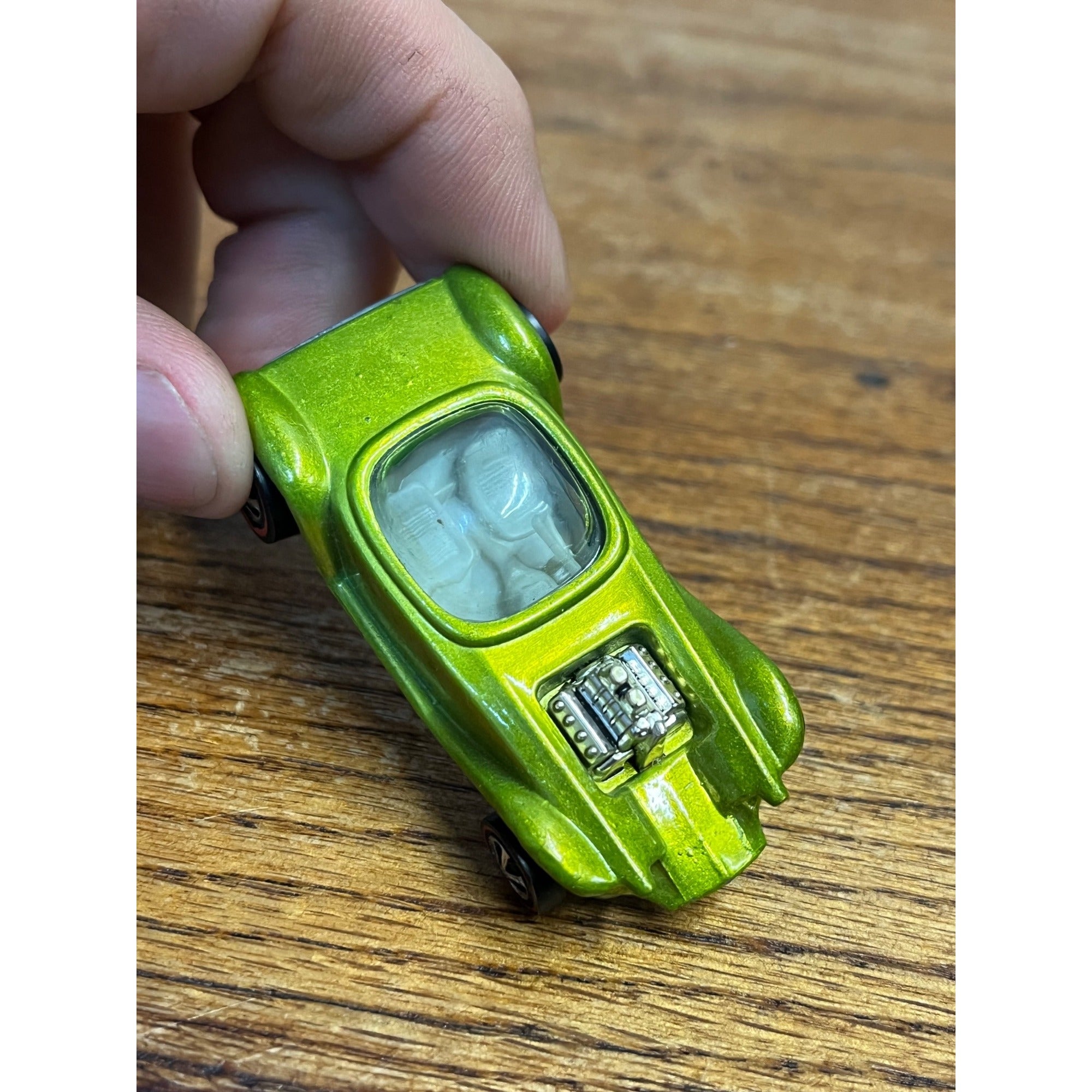 Vintage 1967 Hot Wheels Redline Beatnik Bandit Lime Yellow Antifreeze  -MINT