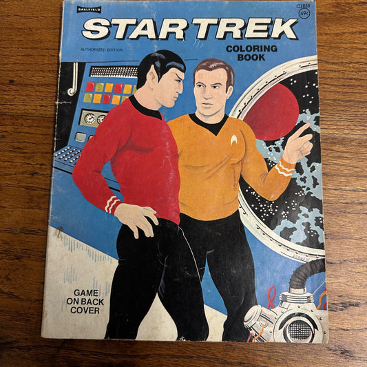 Star Trek Coloring Book Saalfield 1975 Authorized Edition Vintage