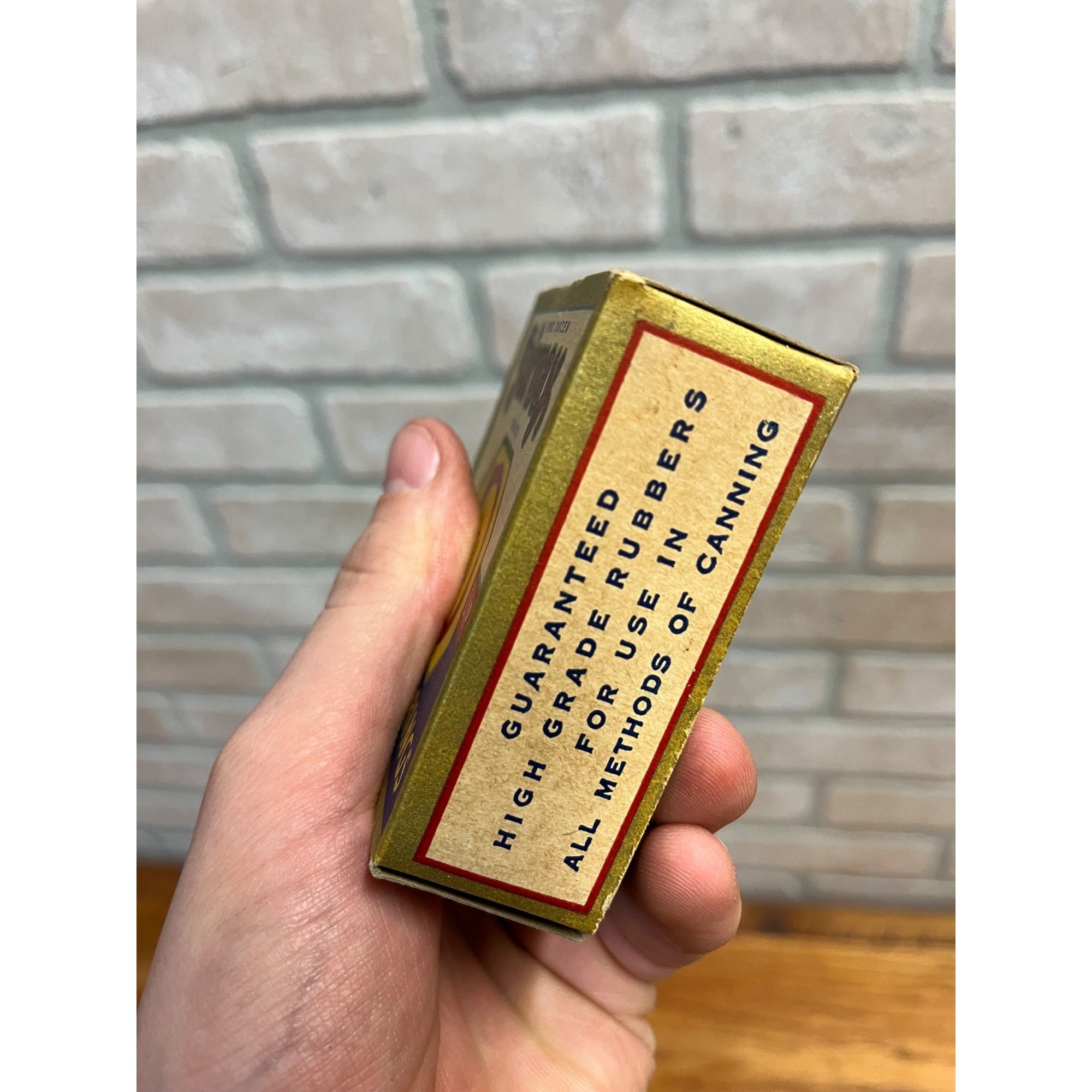 Vintage 1930s Fairway Red Fruit Jar Rings Advertising Sealed NEW NOS Box  Wis MN