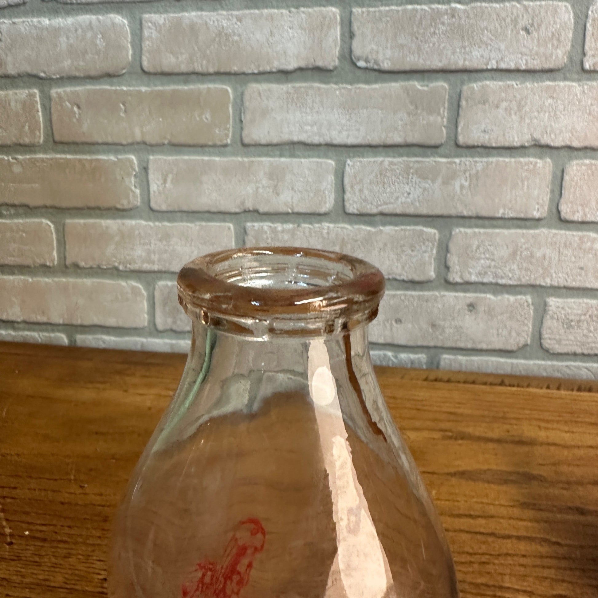 Portage Co-op Creamery Quart Milk Bottle Portage Wis Native American