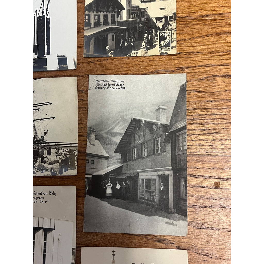 Vintage 1933-34 Chicago Worlds Fair Century of Progress Postcards Lot (12)