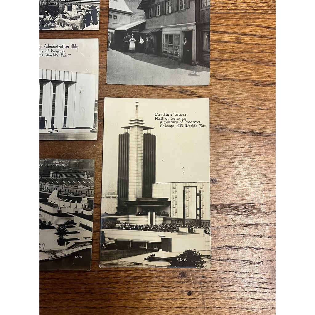 Vintage 1933-34 Chicago Worlds Fair Century of Progress Postcards Lot (12)