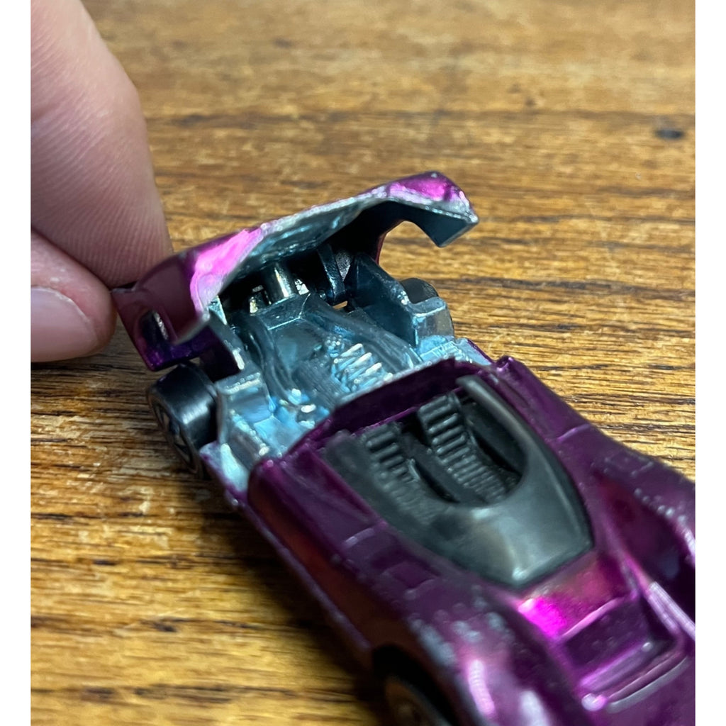Vintage Hot Wheels Redlines 1969 McLaren M6A Magenta Purple US - Clean