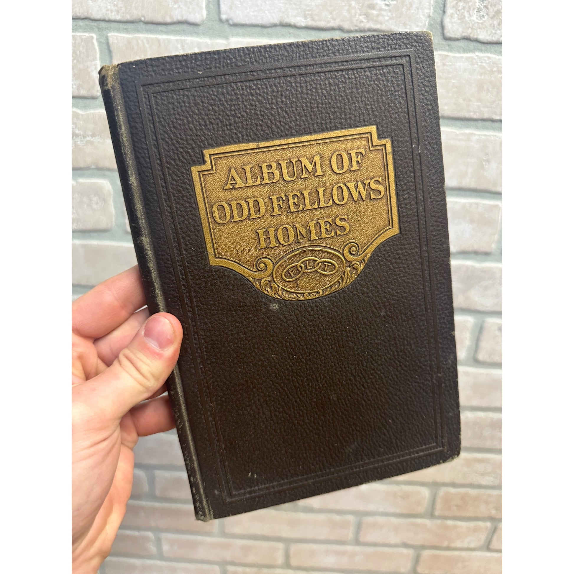 Vintage 1927 Album Of Odd Fellows Homes Hardcover Book 12th Edition