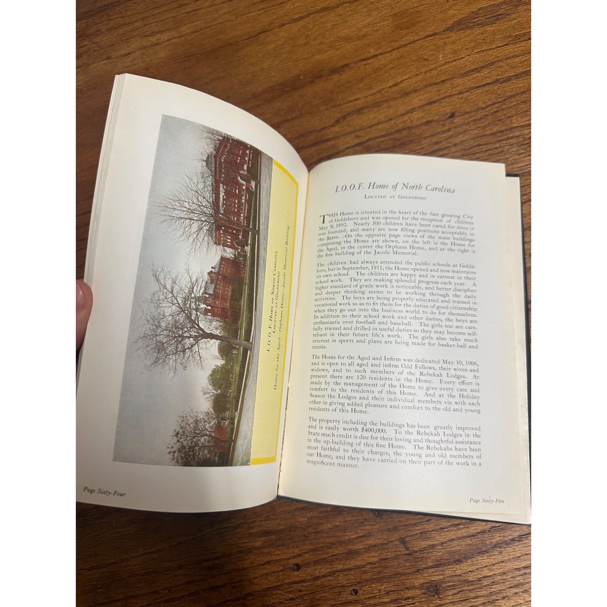 Vintage 1927 Album Of Odd Fellows Homes Hardcover Book 12th Edition