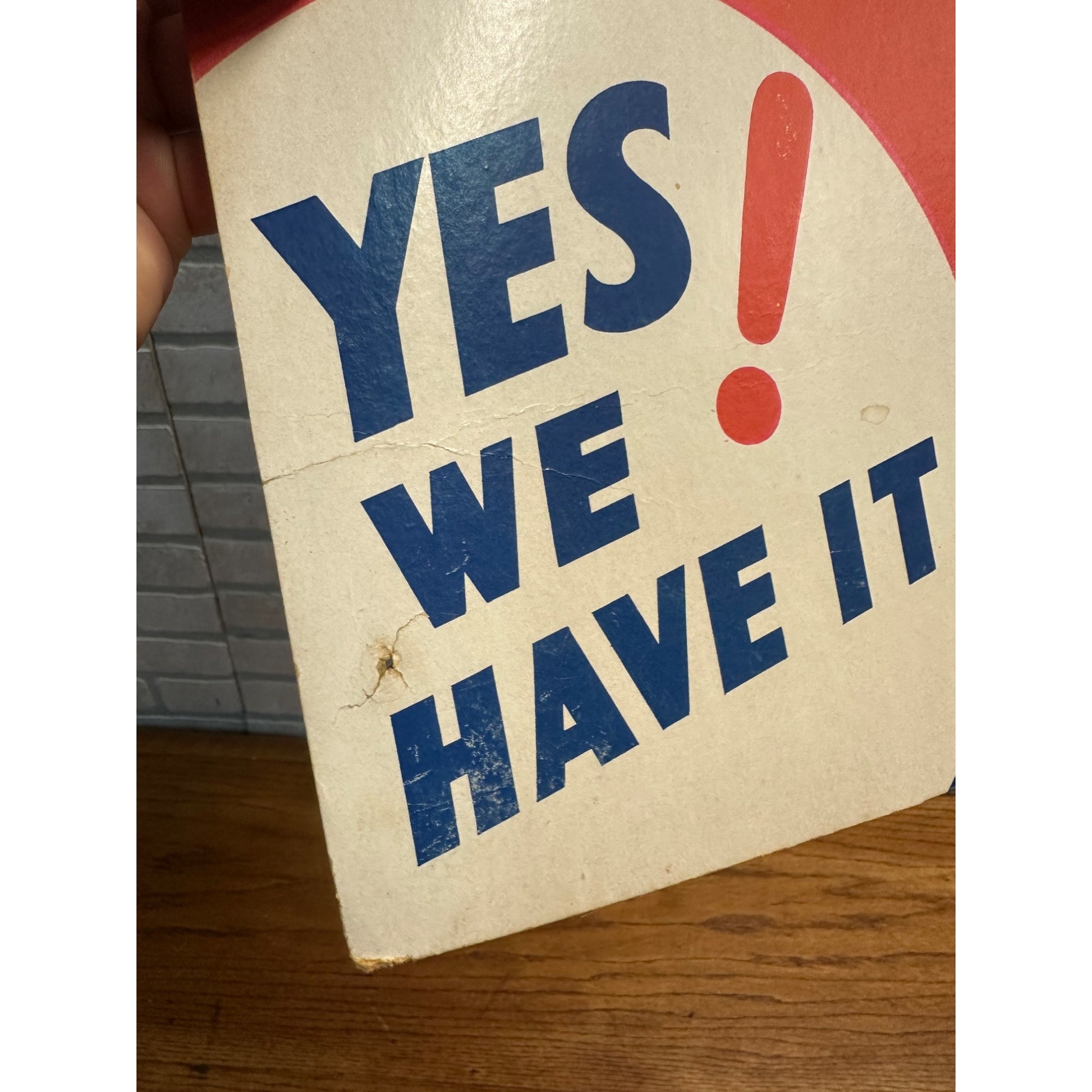 Vintage 1950s Dad's Root Beer Cardstock Litho Advertising Store Sign