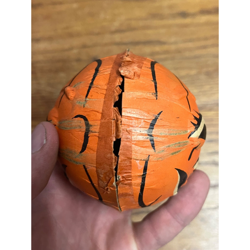 RARE Vintage Halloween 2pc Candy Container JOL Jack o'Lantern Pressed Cardboard