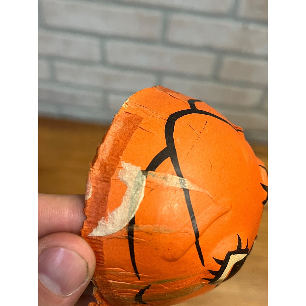 RARE Vintage Halloween 2pc Candy Container JOL Jack o'Lantern Pressed Cardboard