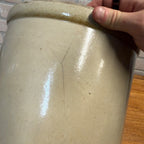 Antique Alexis Pottery 3 Gallon Stoneware Crock Illinois Primitive