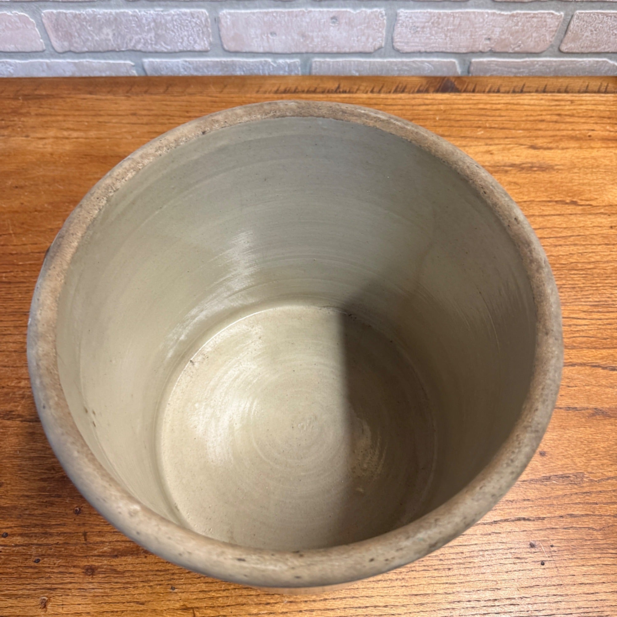 Antique Alexis Pottery 3 Gallon Stoneware Crock Illinois Primitive