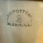 Antique Alexis Pottery 3 Gallon Stoneware Crock Illinois Primitive